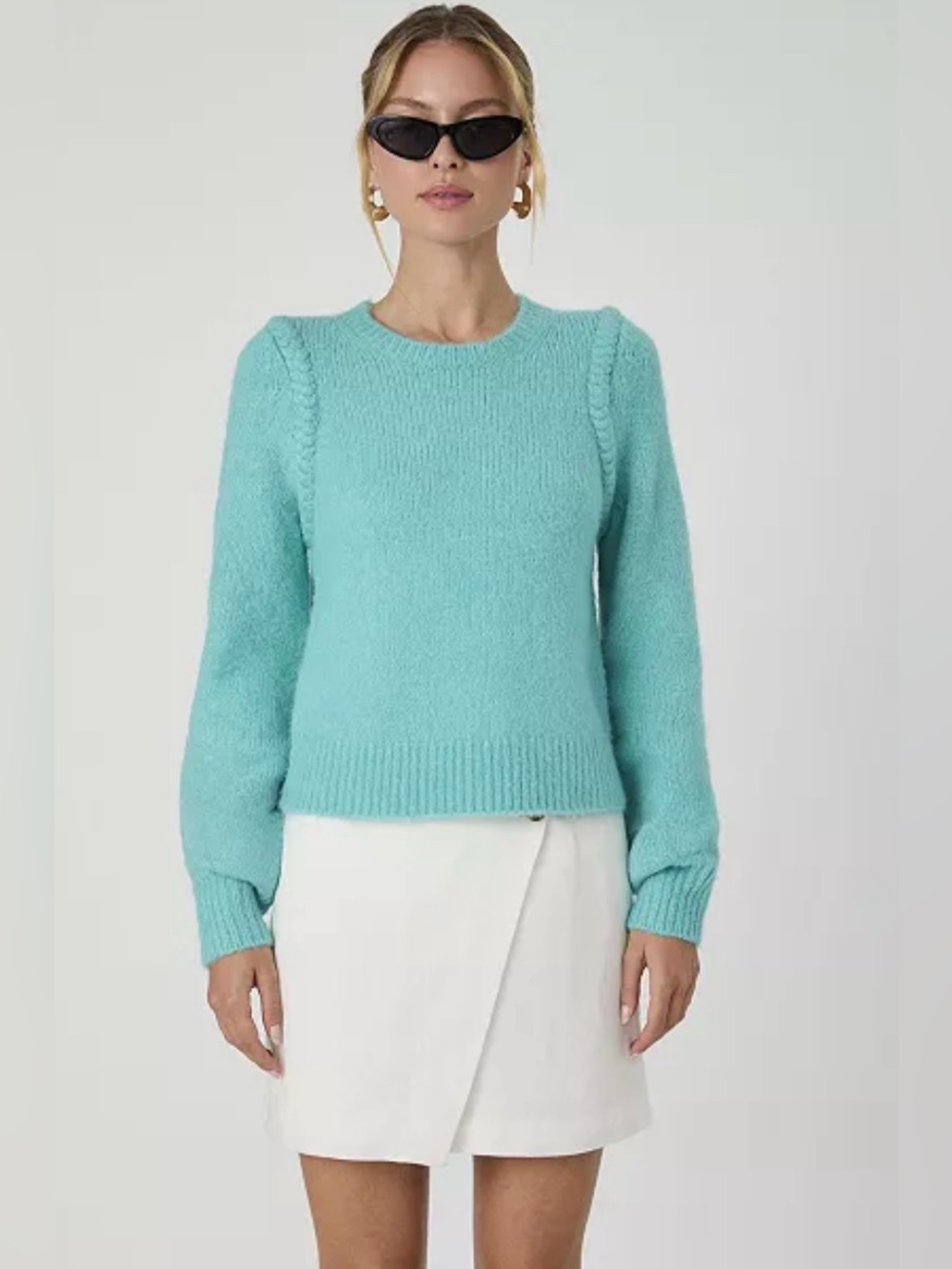 French Connection Teal Crewneck Sweater